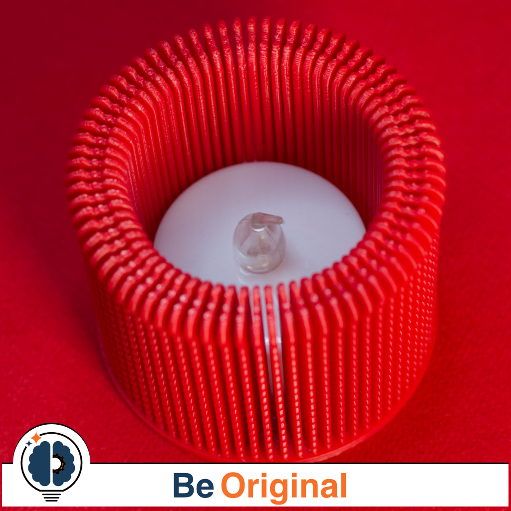 Photophore "Lamelles" pour Bougie LED – Image 3